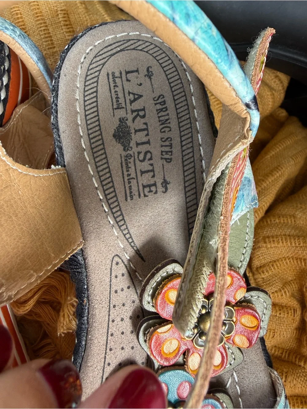 L'Artiste Spring Step LAGA SLINGBACK SANDALS women’s size 40